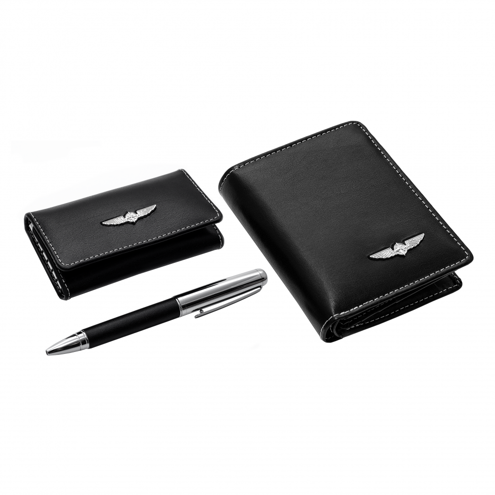 Design4Pilots Wallet Set White Star Aviation